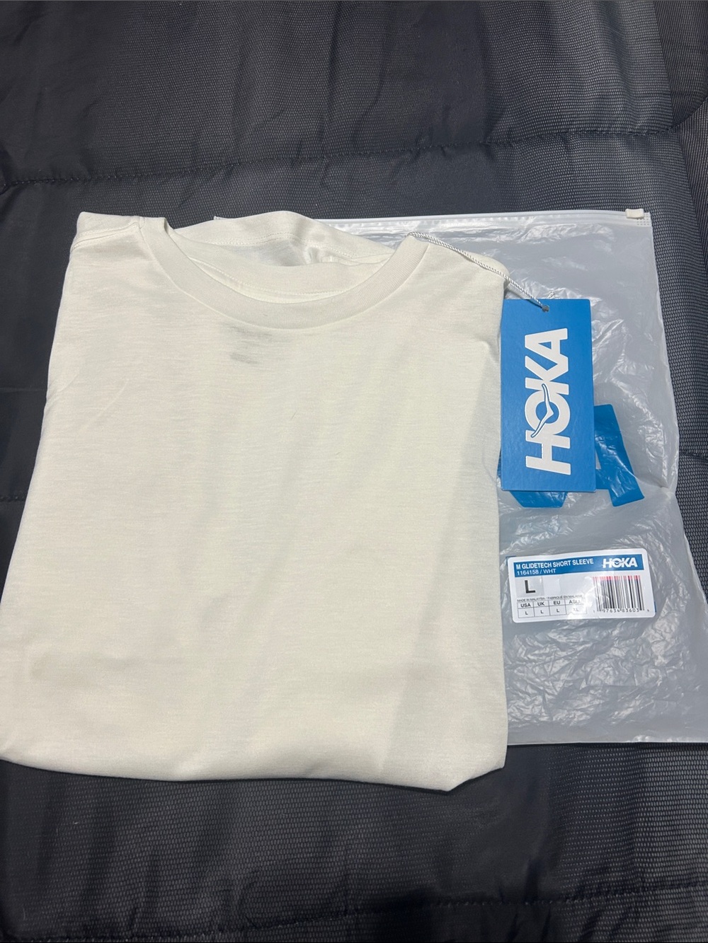 Hoka Men's Short Sleeve Crew Neck T-Shirt in White